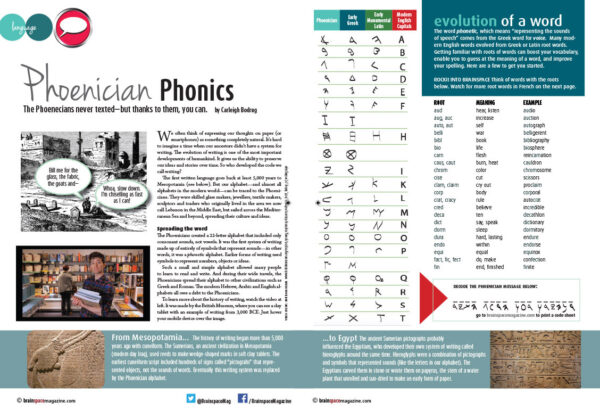 PHOENICIAN PHONICS ARTICLE