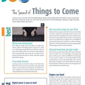 THE SOUND OF THINGS TO COME ARTICLE