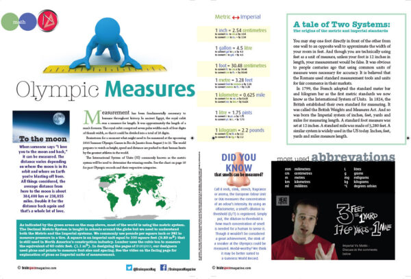 OLYMPIC MEASURES ARTICLE