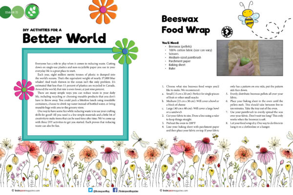 DIY Activities For A Better World: Beeswax Food Wrap article