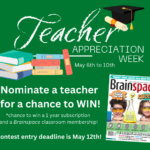 nominate a teacher for a chance to win a prize